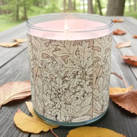 Oaken Ember - 1800's Artwork Retro Design Scented Candle Coconut Apricot Wax Eco-Luxe