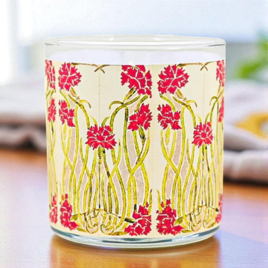 Alice - Arts & Crafts Era Retro Design Scented Candle Coconut Apricot Wax Eco-Luxe
