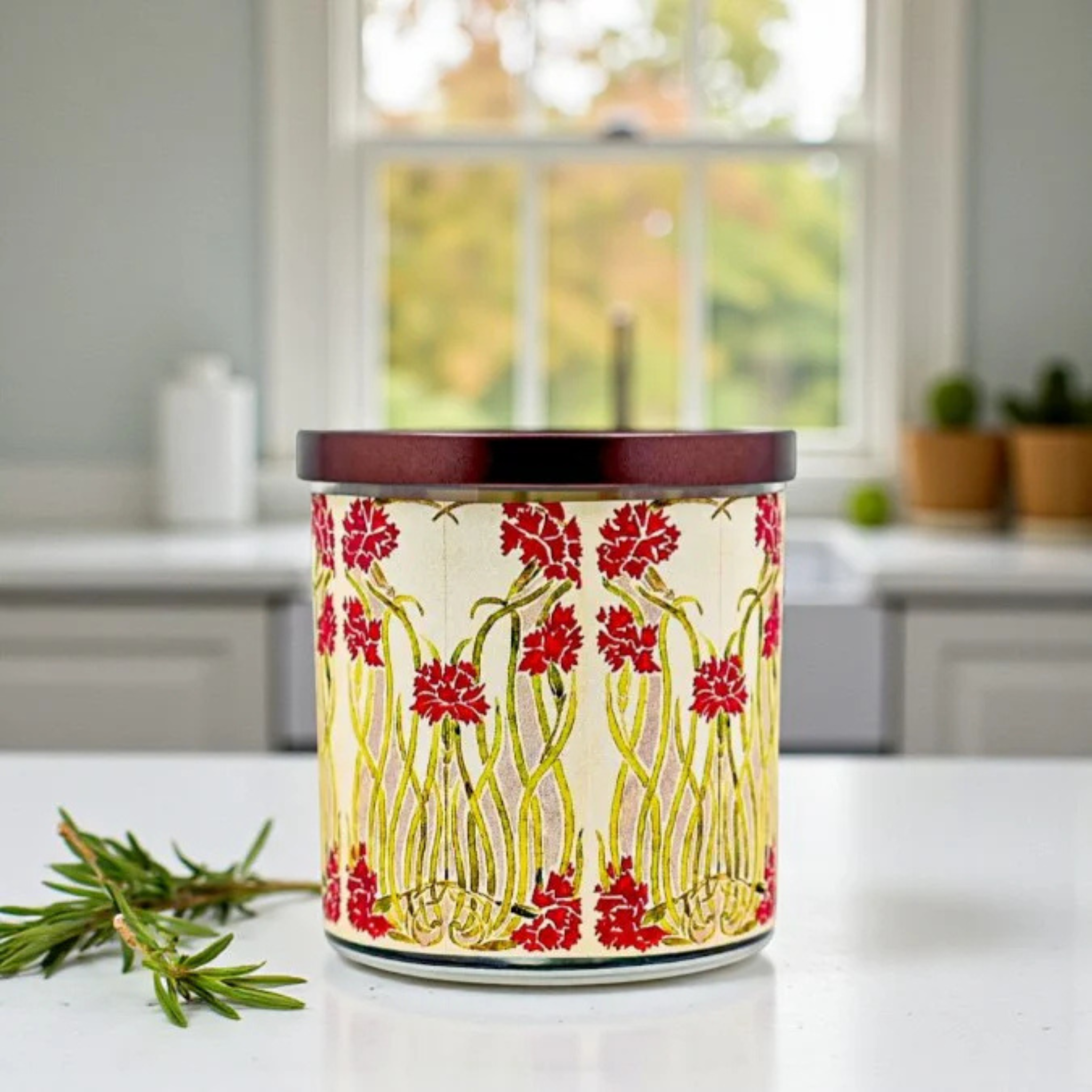 Alice – Eco-Luxe Scented Candle | Coconut Apricot Wax | Vintage Arts & Crafts Artwork Retro Design