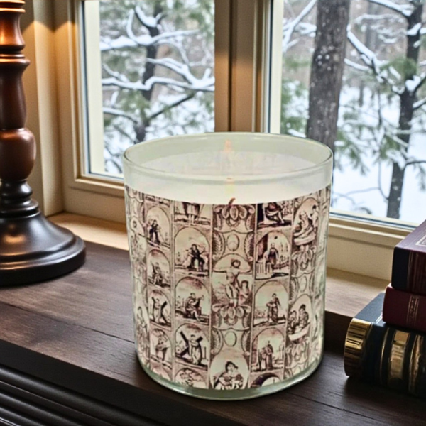Sanctus | Antique Sacred Textile Design Inspired Candle