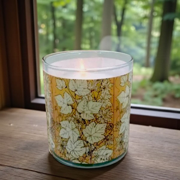 Autumn Aglow – Eco-Luxe Scented Candle | Coconut Apricot Wax | Vintage Artwork Retro Design