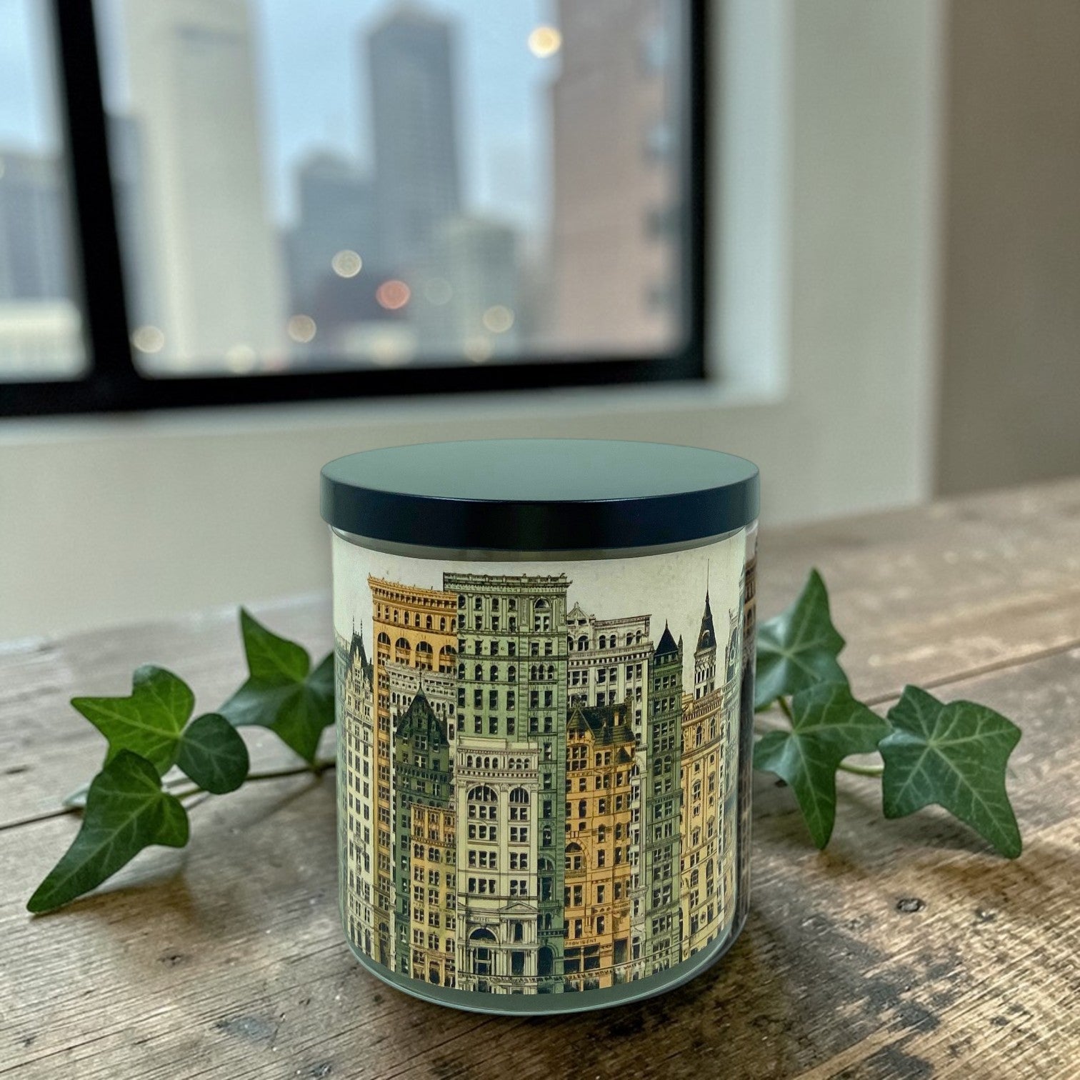 Gilded Skyline - Luxury Coconut Apricot Wax Candle – 8.5 oz