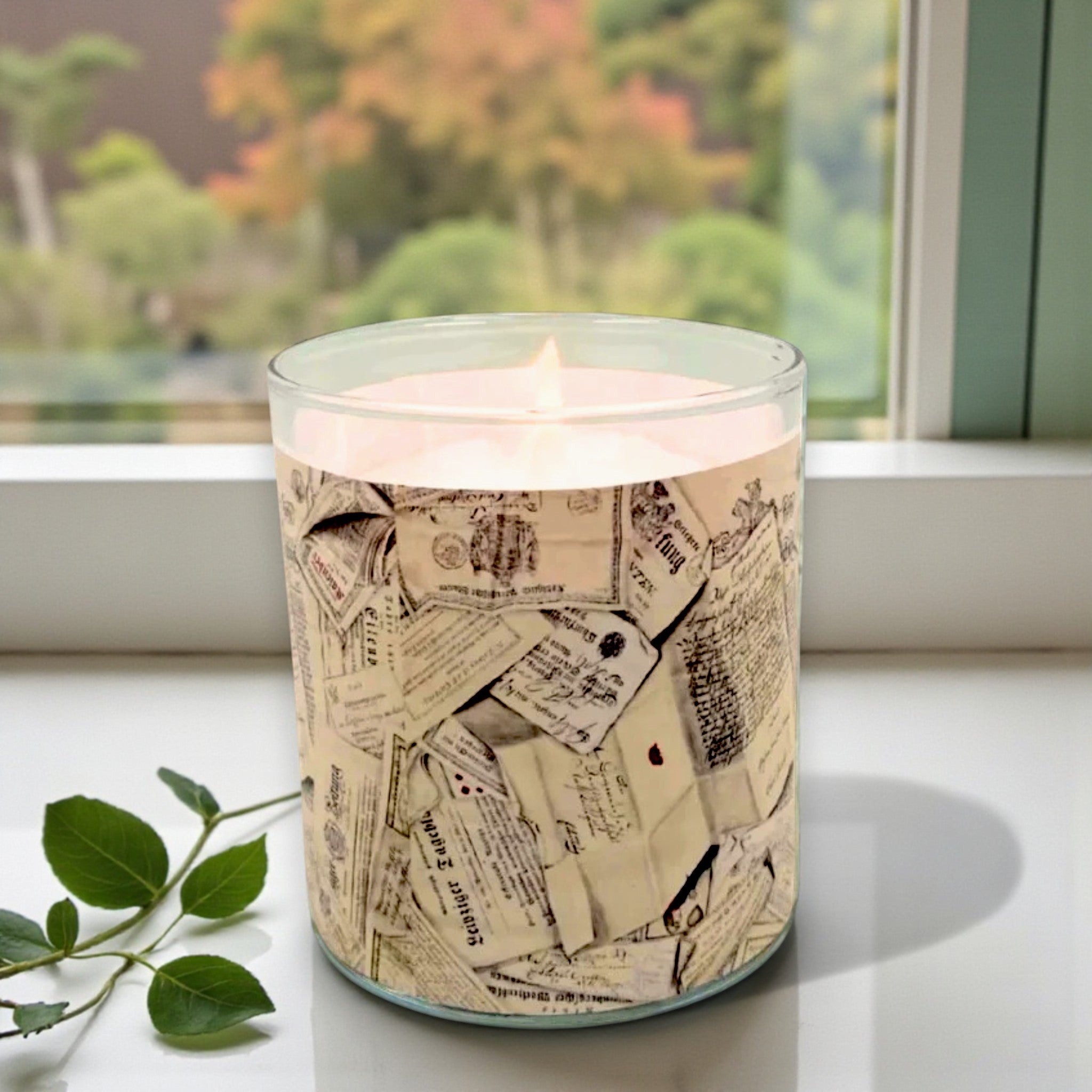 Inkwell – Eco-Luxe Scented Candle | Coconut Apricot Wax | Vintage Artwork Retro Design