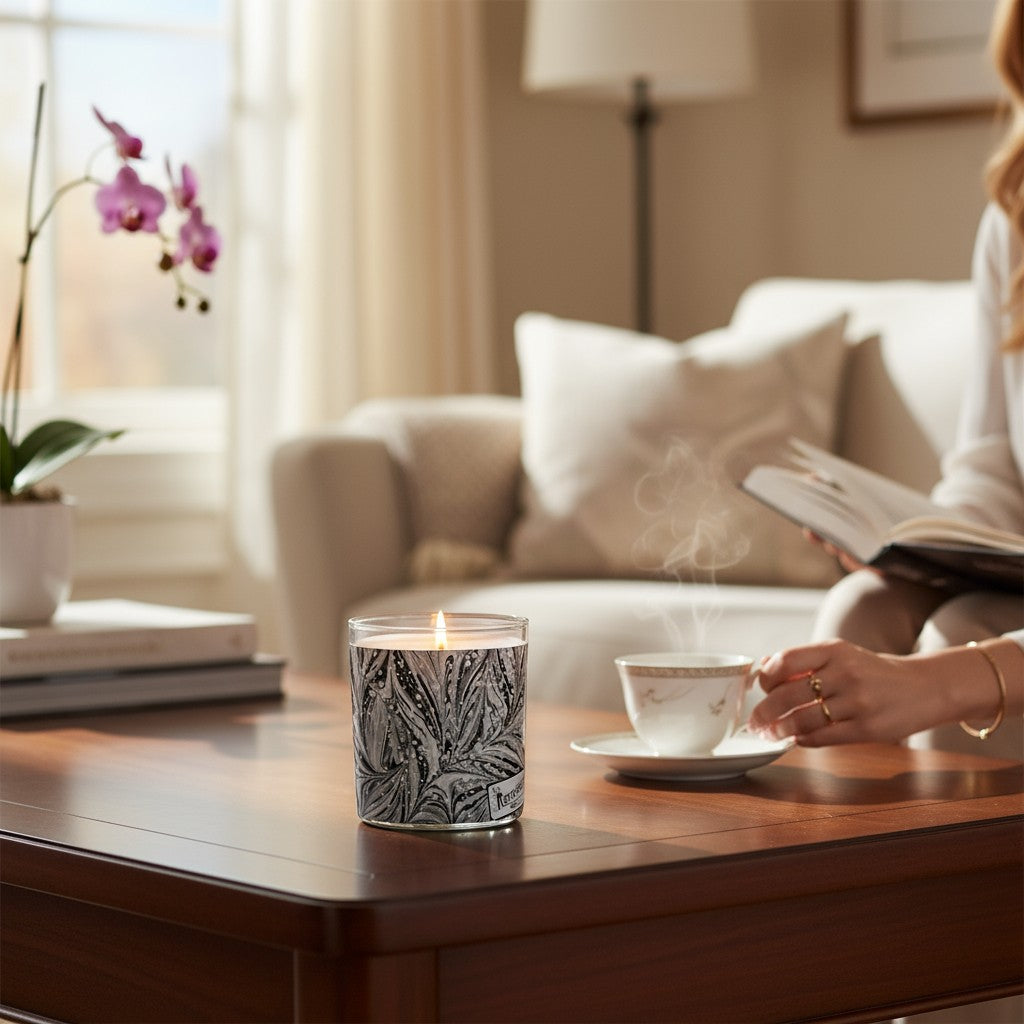 Onyx Waves - Luxury Coconut Apricot Wax Candle – 8.5 oz