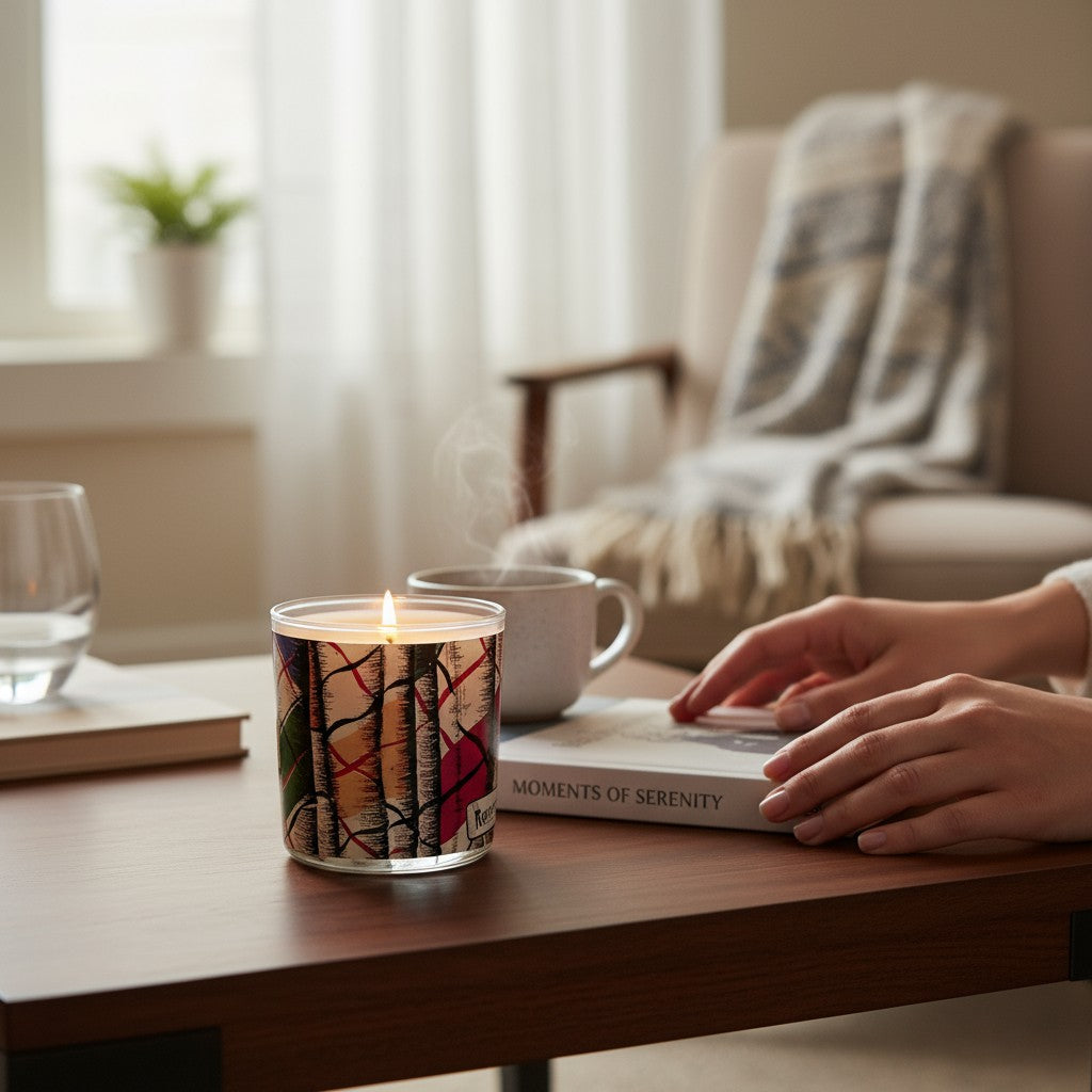 Sail Away– Eco-Luxe Scented Candle | Coconut Apricot Wax | Vintage Artwork Retro Design