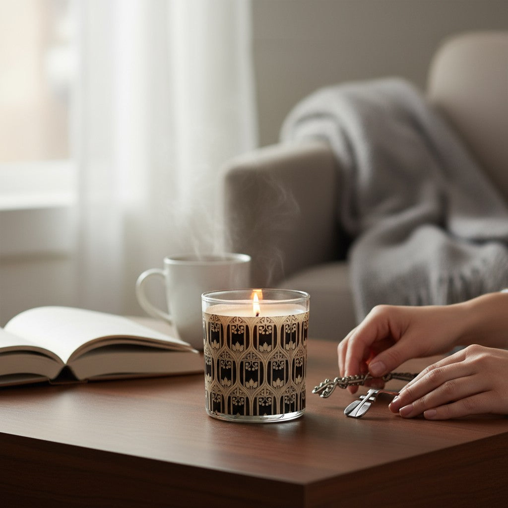 Palmer - Luxury Coconut Apricot Wax Candle – 8.5 oz