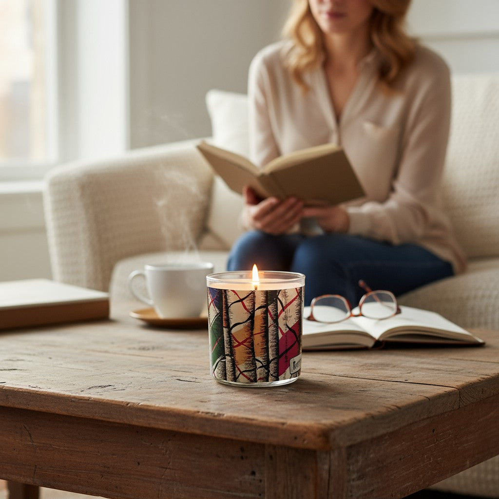 Sail Away– Eco-Luxe Scented Candle | Coconut Apricot Wax | Vintage Artwork Retro Design