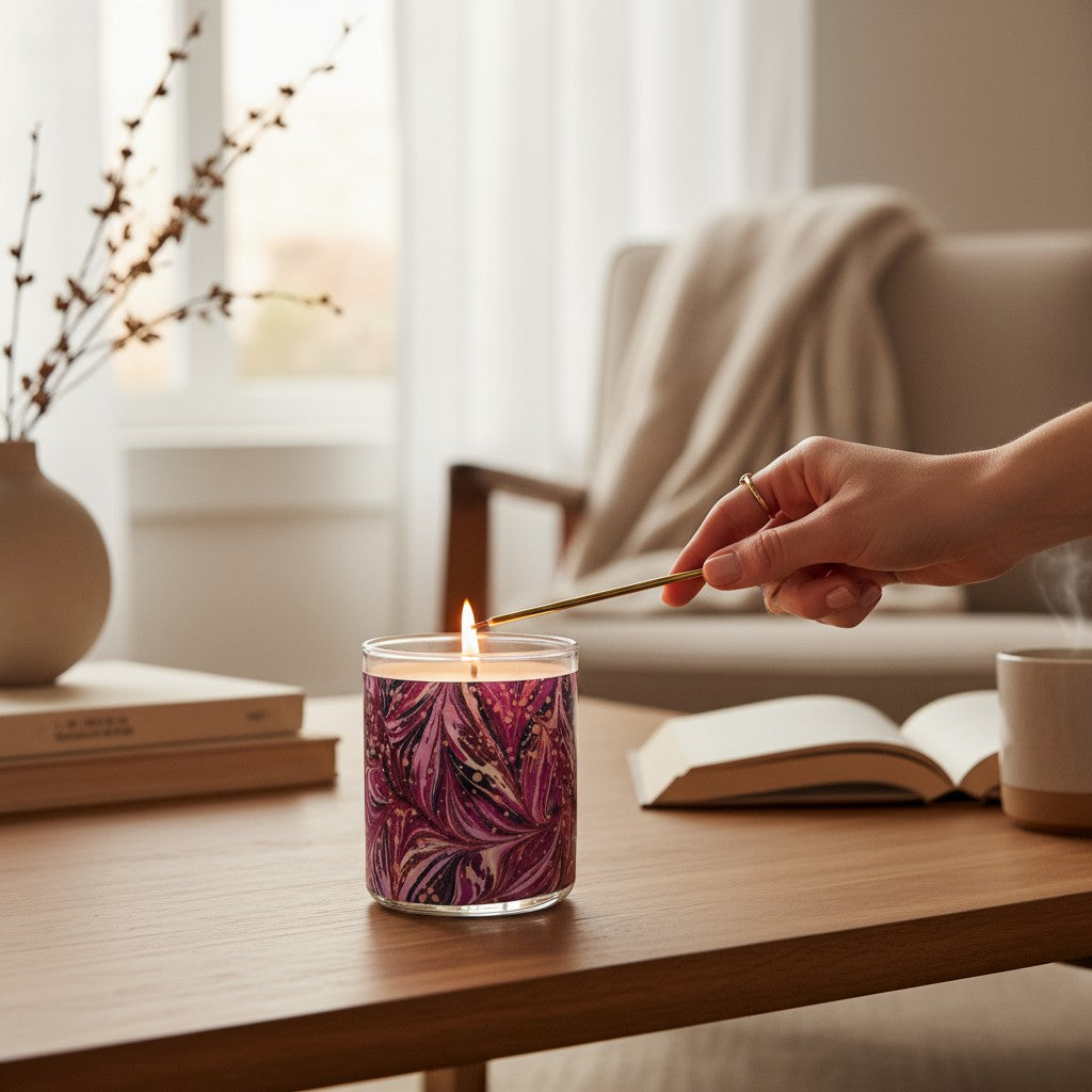 Hibiscus Waves - Luxury Coconut Apricot Wax Candle – 8.5 oz