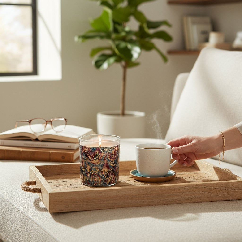 Whirly Twirly - Luxury Coconut Apricot Wax Candle – 8.5 oz