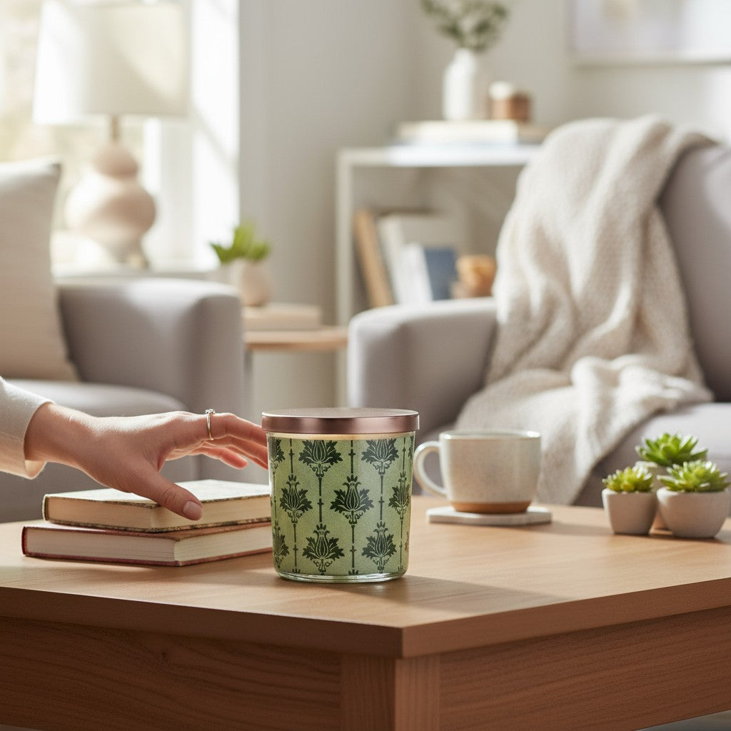 Marshall - Luxury Coconut Apricot Wax Candle – 8.5 oz