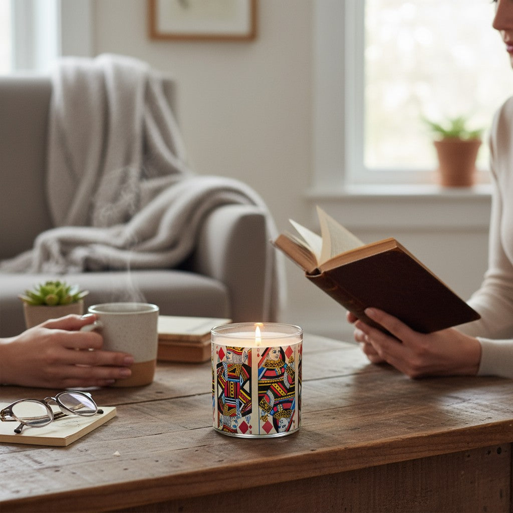 Royal Pair – Eco-Luxe Scented Candle | Coconut Apricot Wax | Vintage Artwork Retro Design