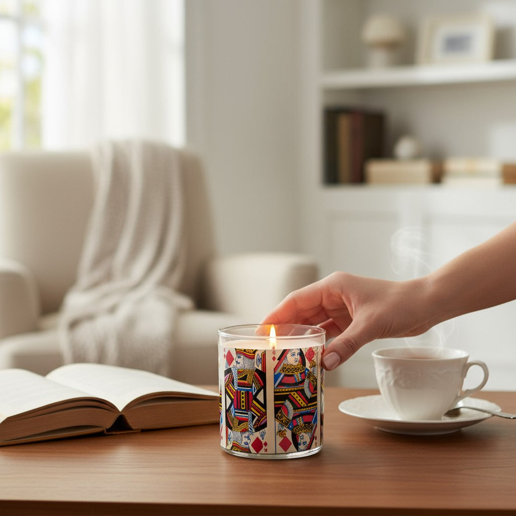 Royal Pair – Eco-Luxe Scented Candle | Coconut Apricot Wax | Vintage Artwork Retro Design