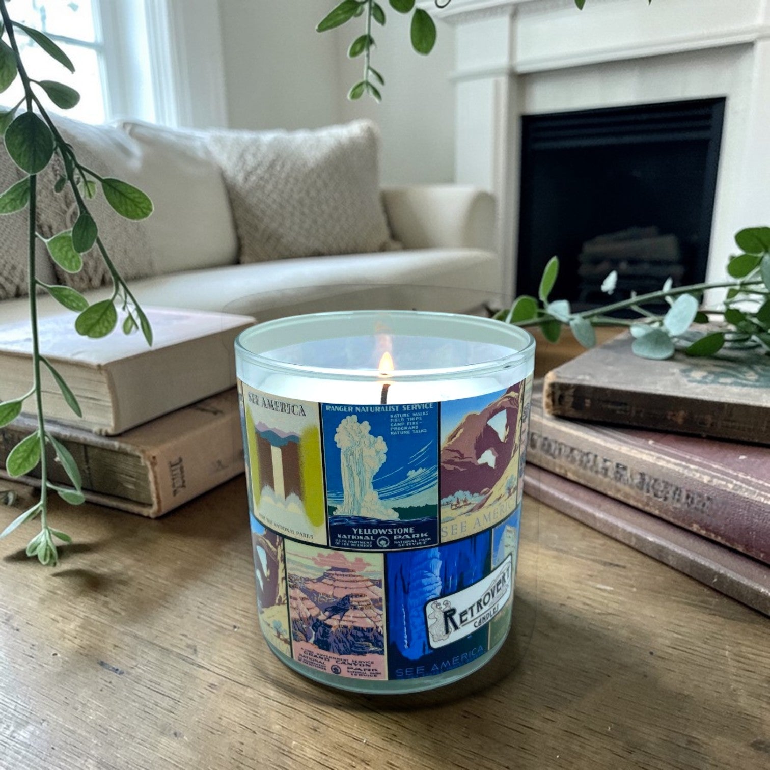 See America - Luxury Coconut Apricot Wax Candle – 8.5 oz