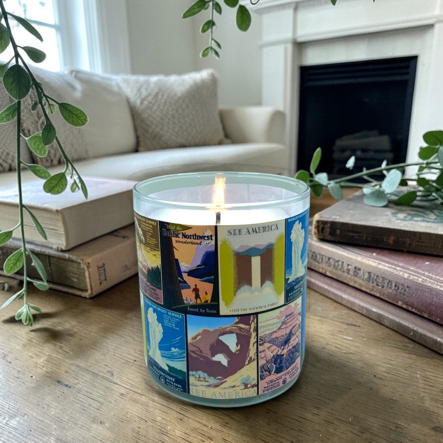 See America - Luxury Coconut Apricot Wax Candle – 8.5 oz